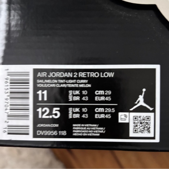 Men’s Nike Air Jordan retro 2 low size 11 - Picture 6 of 6